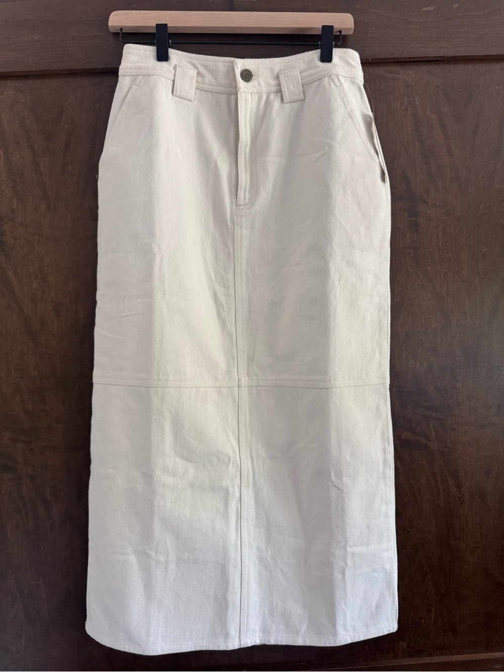 NWT Cleobella Cream Denim Skirt